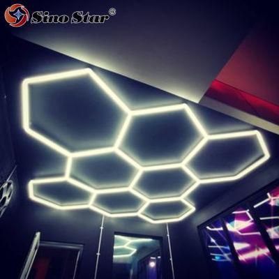 Stc202 The Customized LED Hexagonal Light Without The One-Step Installation for The Car Detailing and Car Polishing Lights