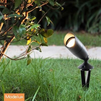 Factory Price New Outdoor IP65 GU10 7W LED Spike Light Garden Lawn Light Yard Tree Spot Lighting