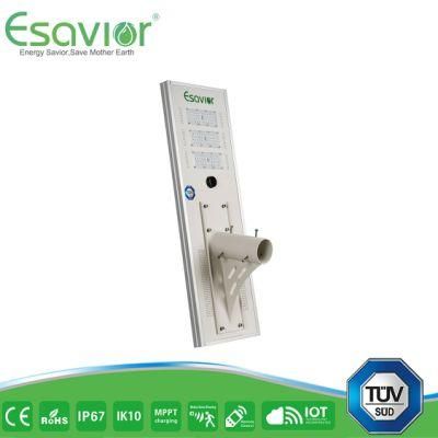 Esavior 25 Years Life-Span Solar Panel Power 60W LED Solar Lights Solar Outdoor Lights