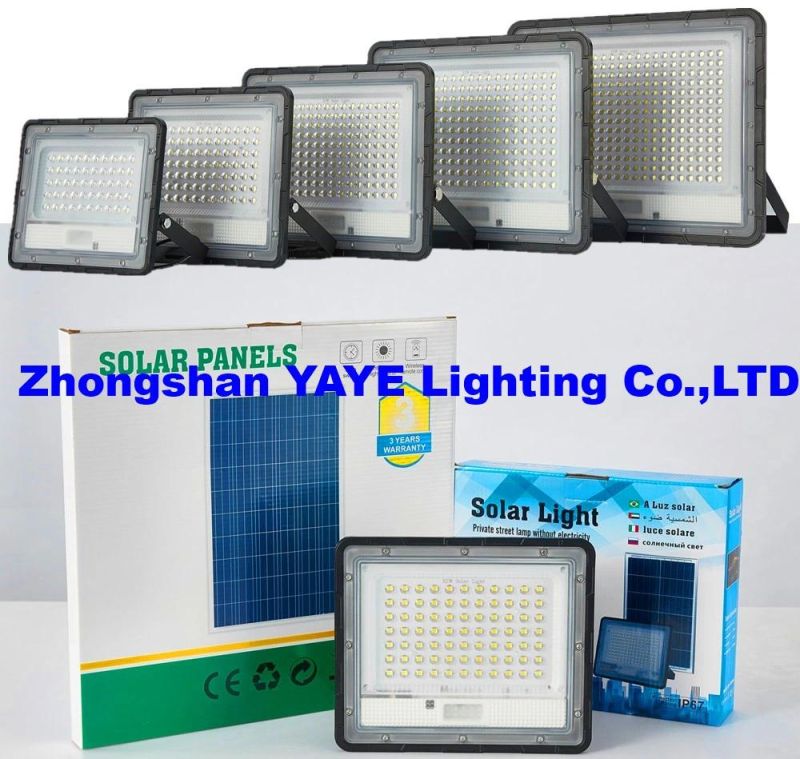 Yaye Solar Manufacturer Factory 1000W/800W/600W/500W/400W/300W/200W/150W/100W LED Outdoor Street All in One Camera COB Wall Flood Garden Road Light Distributor