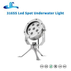 18watt 316ss LED Underwater Spot Lighting with Two Years Warranty