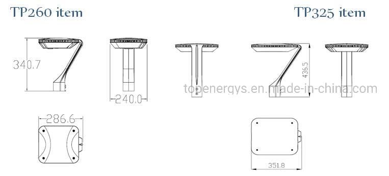 50W Post Top LED Area Light