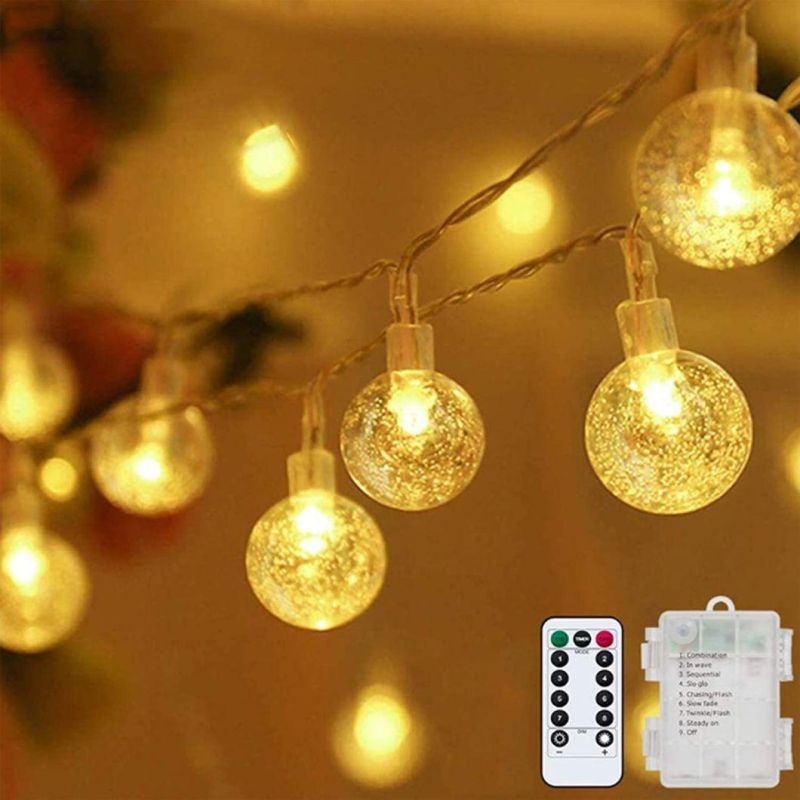 Fairy Lights Battery Operated, Waterproof Fairy String Lights Silver Wire Firefly Starry Lights