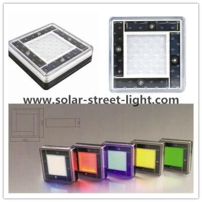 Colorful Aluminum Solar LED Underground Brick Light