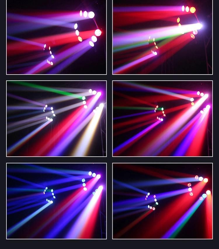 9PCS LED Moving Head Sharpy Beam Wash Light for DJ