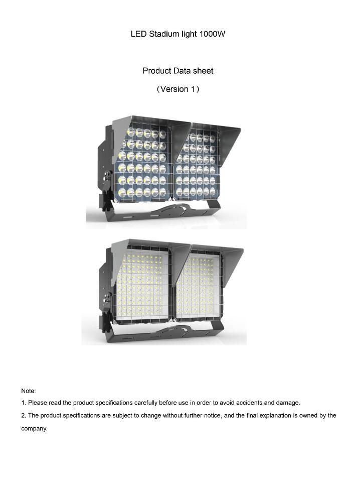 Luminaire Racetrack Rygh Shenzhen Floodlight LED Stadium Light Byl-511-SL-100