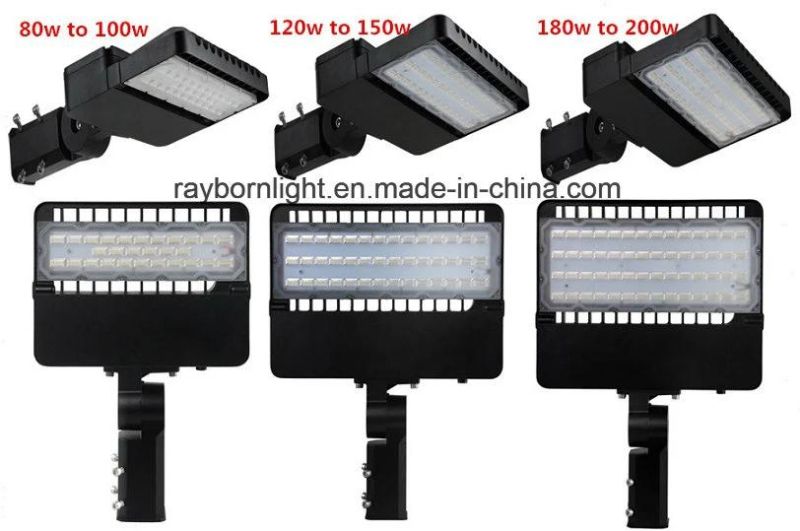 Outdoor Waterproof LED Shoebox Area Light 100W 150W 200W LED Street Light Parking Lot Light Lamp