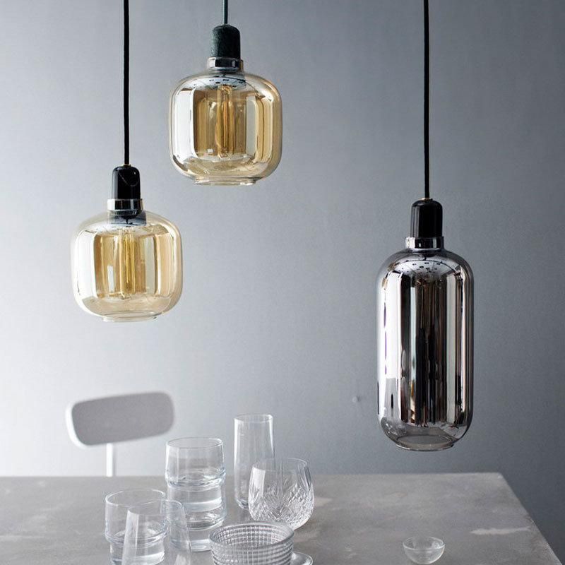 2022 Wholesale Customizable Color Modern Handmade Glass Pendant Light