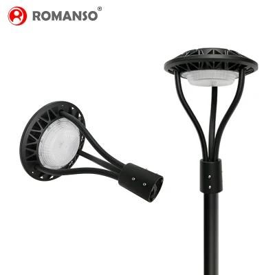 Romanso LED Garden Lamp Aluminum LED Street Light IP65 150W 150lm/W 2700K-6500K Post Top Light LED UL ETL