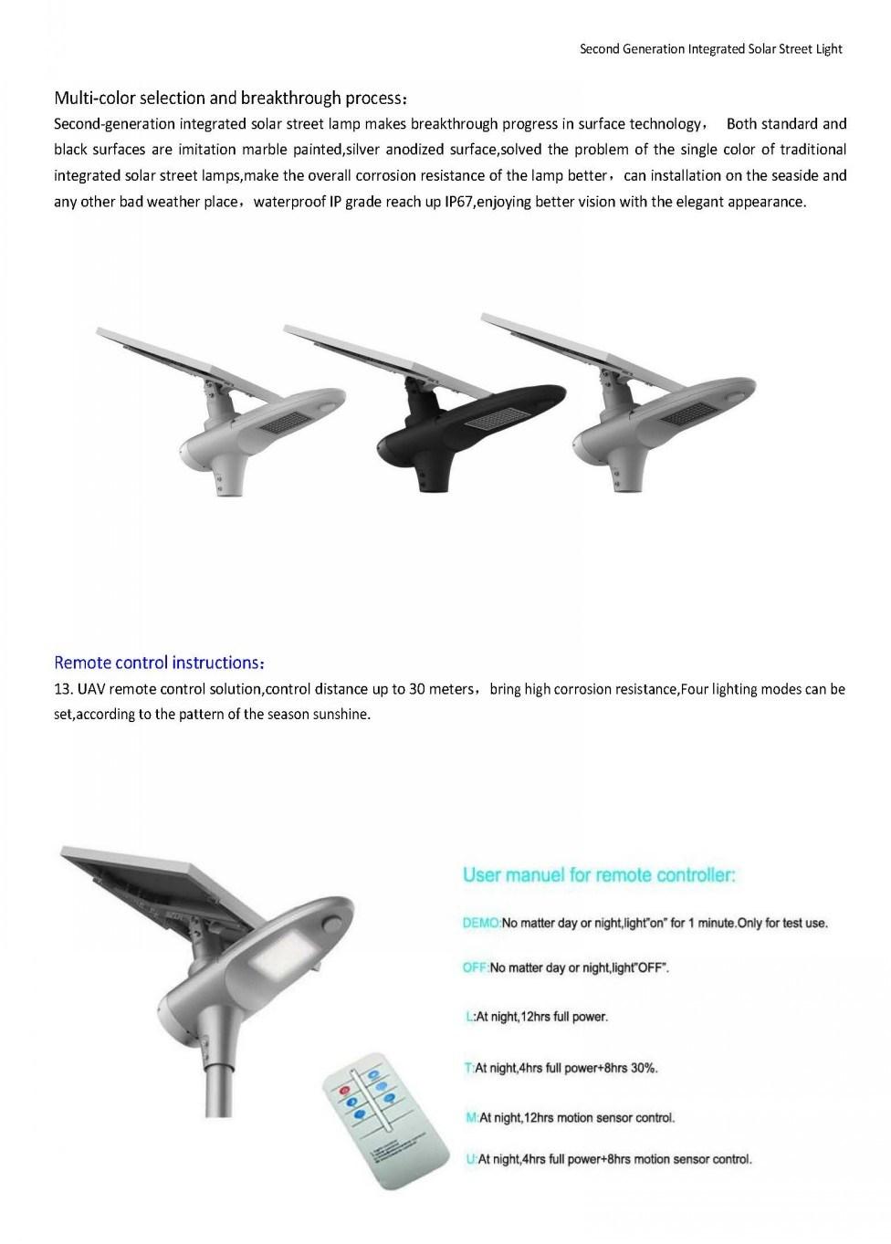 6000lm Public Outdoor Semi-Integrated All in Two Solar LED Street Light