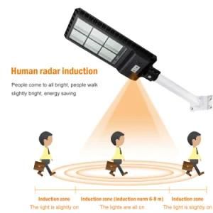 Outdoor 60W 80W 100W 120W 150W All in One Integrated Solar LED Street Lamp Light with Pole