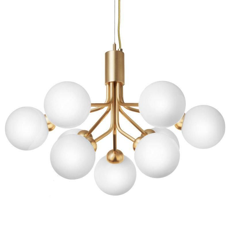 2022 Nordic Metal Glass Ball Magic Bean Lamp Living Room Chandelier Bouquet Decoration Pendant Light