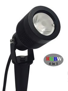 New Design DC24V RGBW 4 in 1 LED Garden Spot Light with Spike