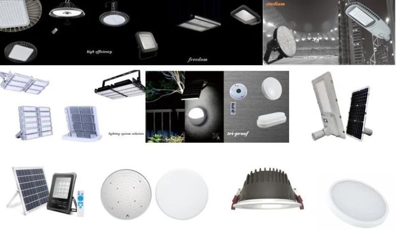 150lm/W IP66 Intelligent Photocell Dali 0-10V Dimmable Sensor Solar Garden Wall Light 3000K 4000K 6000K Energy Saving Power System Flood 240W LED Street Lights