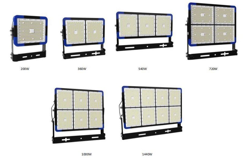 Waterproof IP66 1000W LED Flood Light for Football Field Stadium