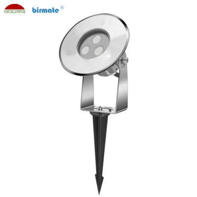 Chinese Manufacturer 3W Adjustable Angle IP68 Structural Waterproof RGB LED Spike Light