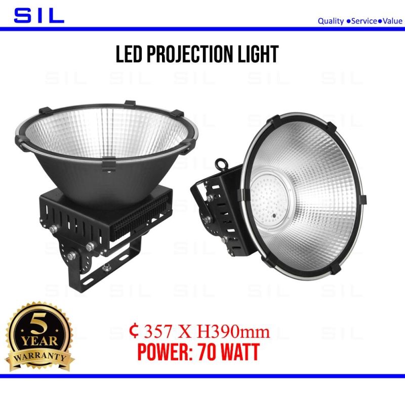 Super Bright High Mast Light SMD3030 Dimmable 70W LED Flood Light