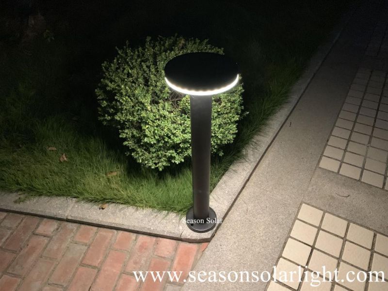 High Power Solar Charge Controller CE Outdoor Bollard Solar LED Garden Light with 5W Solar Panel & LED Light