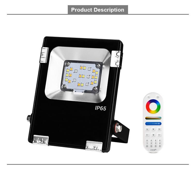 LED 10W Flooding Smart RGB Rgbcw 16 Million Color Model Smart APP Control High Quality Flood Light for Landscape Lighting