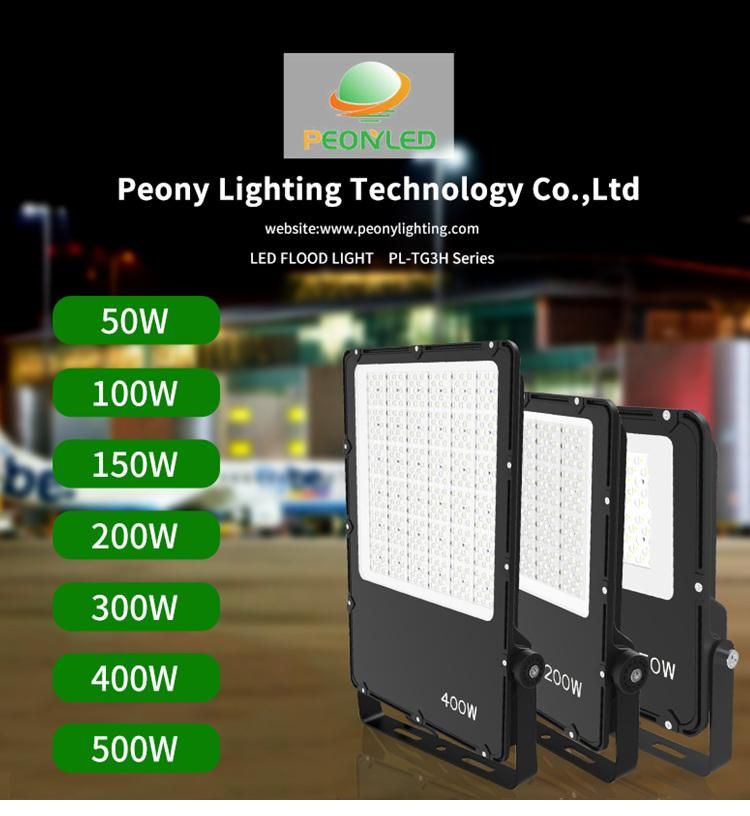 2022 High Light Efficiency Ultrathin 500W LED Flood Light