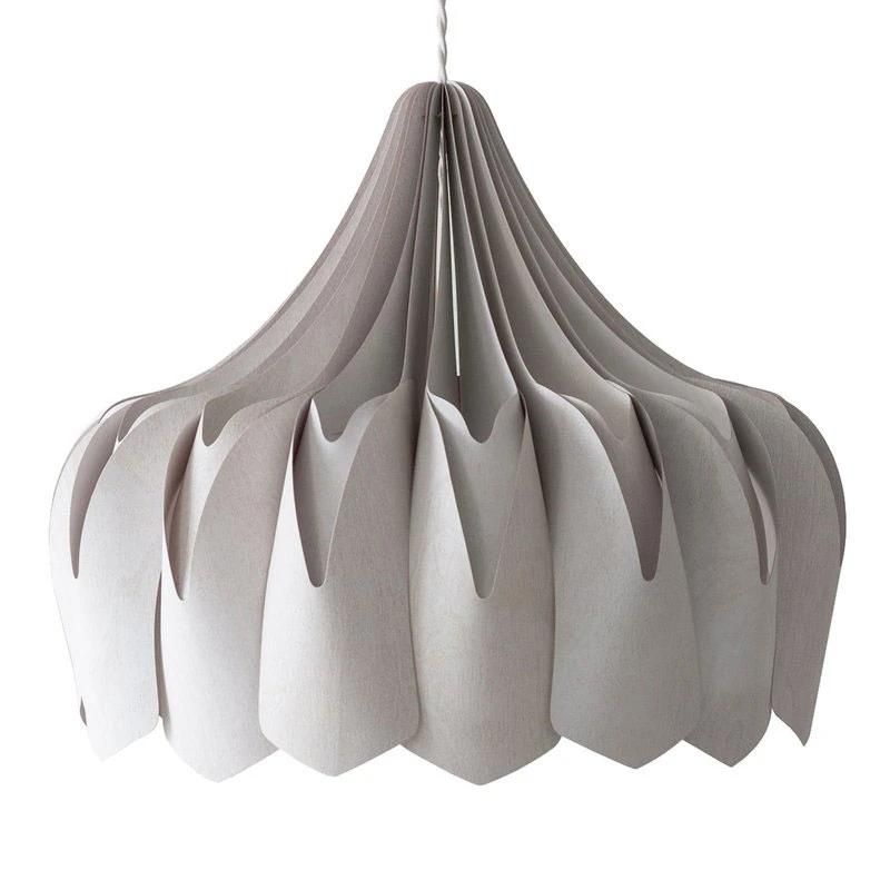 2022 Simple Foldable Large Home Decoration White Origami Paper Lamp Shade Pendant Light