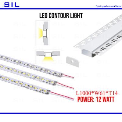 LED Linear Lighting White Neutral Warm Light Color LED Wall Light 12W 24V LED Decorative Contour Light Walllight