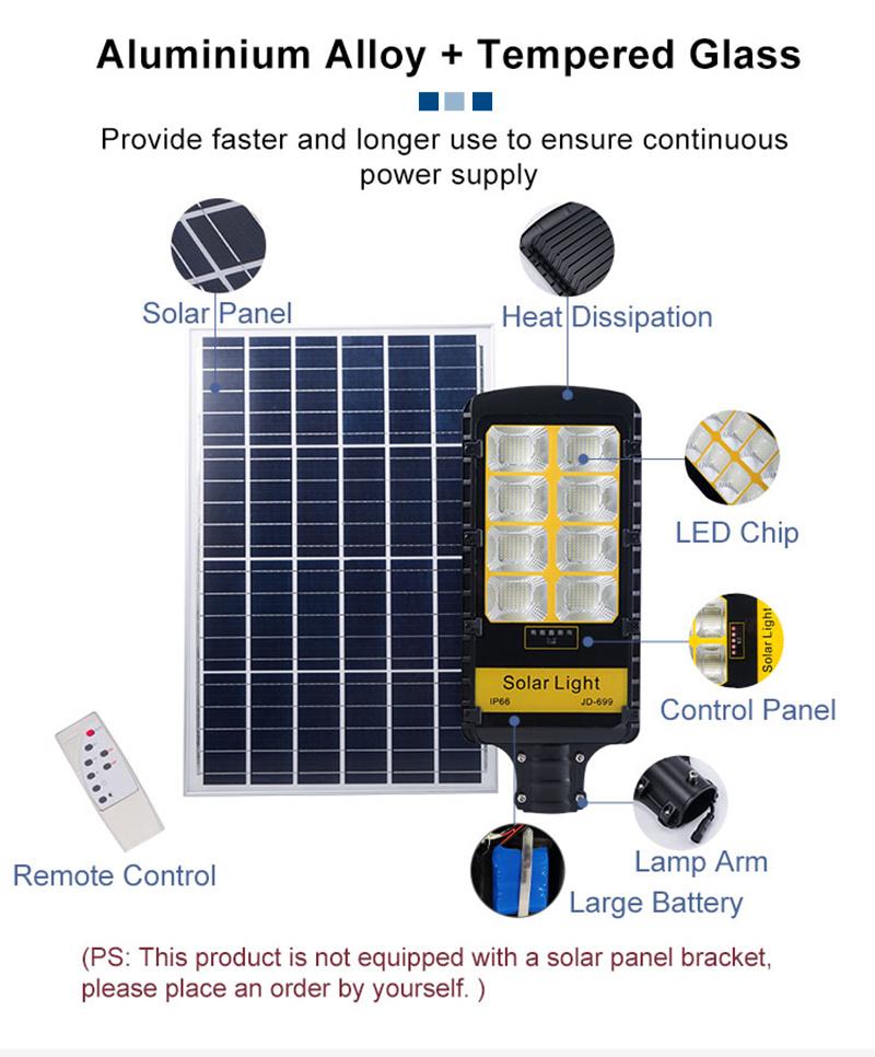 All Wattage Street Light LED IP66 Integrated Solar Panel Solar Energy System Street Solar Light Solar Power Station