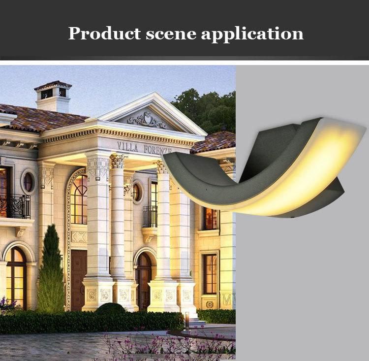 Rain-Proof Outdoor LED Wall Sconce Villa Backyard Residential Garden Landscape Lamp (WH-HR-09)