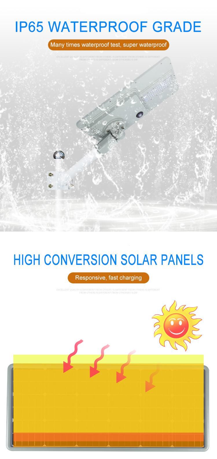 2400lm Die-Casting Aluminum All in One Solar Street Light