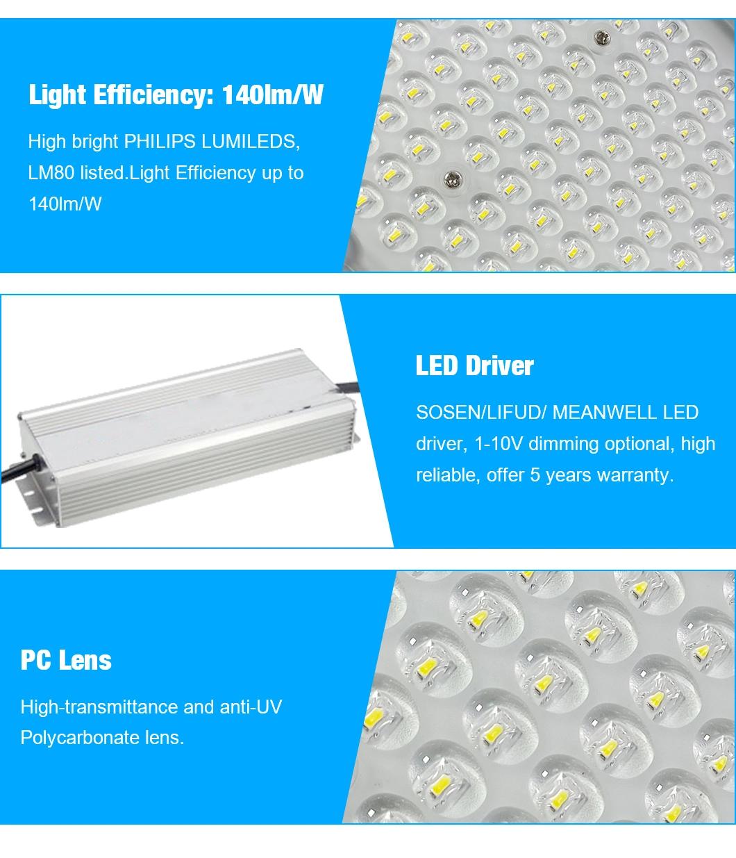 Romanso LED Shoebox 200 Watt Light IP66 Waterproof 5years Warranty 3000-6500K LED Shoebox Light for LED Parking Lot Lighting