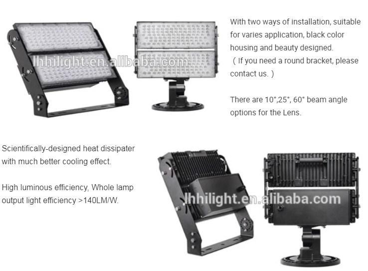 5 Years Warranty 150lm/W Lumileds 5050SMD LED High Mast Flood Lighting 1200W for IP66 Weatherproof Sports Field Lighting