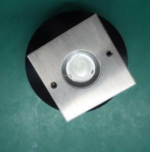 1W Square LED Inground Light with 316L Stainless Steel Cover