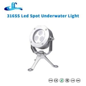 IP68 316ss Underwater Spot Light with CREE LED Chip