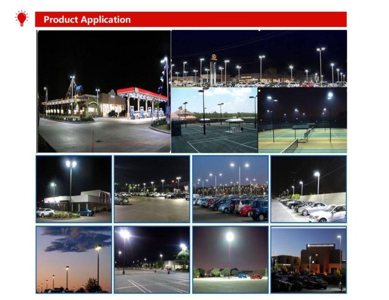 Adjustable LED Shoebox Street Light with 5years Warranty Ce/CB/SAA Approved