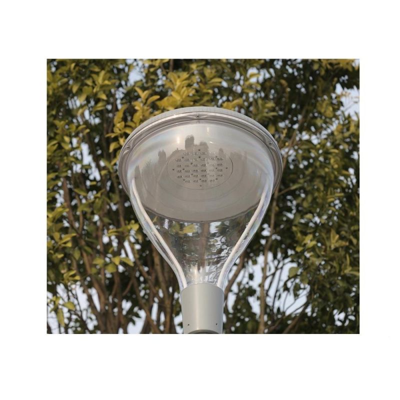 Peonylighting Modern IP65 Aluminum Outdoor Grey LED Post Top Light Waterproof 55W LED Garden Lamp