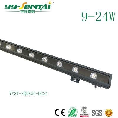 IP65 Waterproof 12W Face Building Light 24V Aluminium LED Wallwasher Facade Lighting