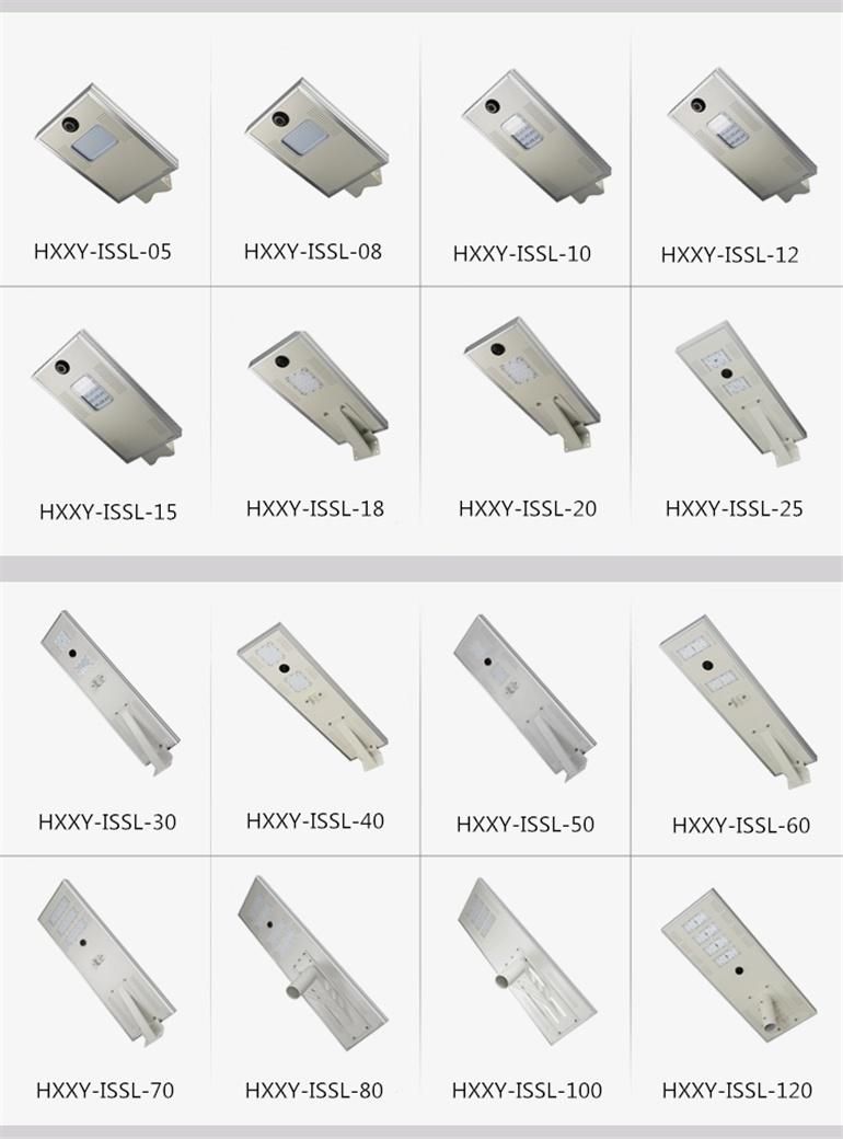 Outdoor All in One Integrated Solar LED Street Light 100W