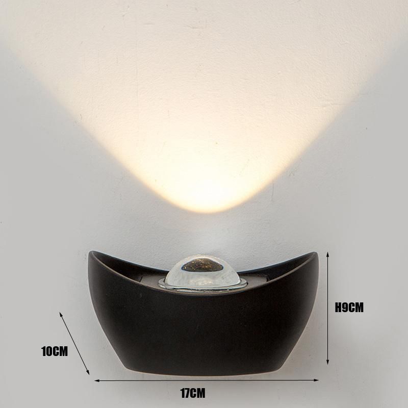 Aluminium Product Outdoor Wall Light Waterproof White/Black Creative Wall Lamps (WH-HR-17)