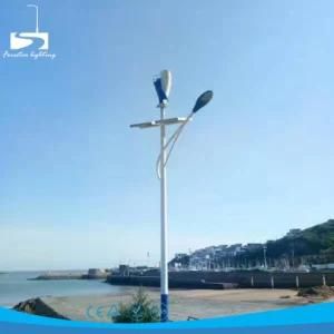 Poly Crystalline Silicon Battery Buried Vertical Axis Wind Turbine Solar LED Street Lighting