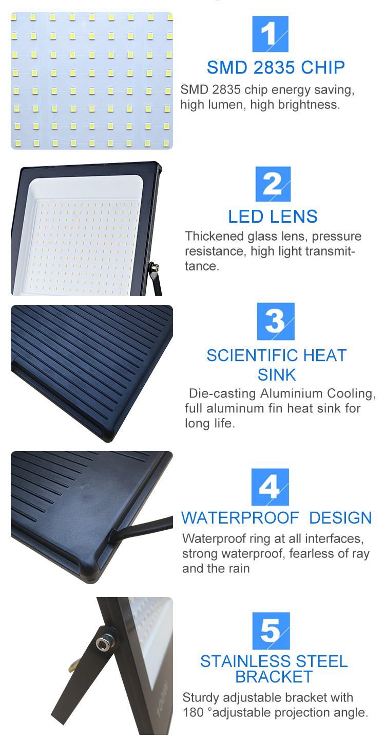 SMD LED Flood Lights IP65 Outdoor Spotlight Waterproof Garden 20W 50W 100W 150W 200W LED Flood Garden Light