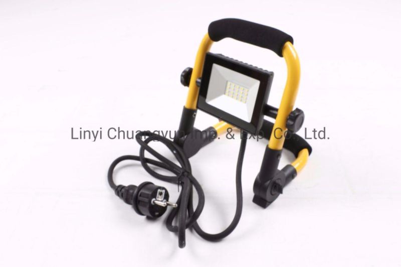 Outdoor LED Floodlight with Cable for Night Work IP65 10W 50W