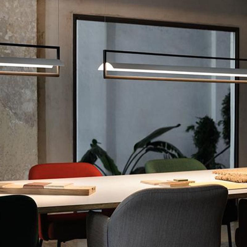 2022 Simple Liner LED Pendant Ceiling Light LED Bright Pendant Light Rectangular Ceiling Lamp for Dining Room Lights Chandeliers