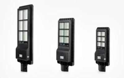 Factory Price High Quality Motion Sensor LED Solar Street Light Price 100W 200W 300W Integrated All in One Solar LED Street Light
