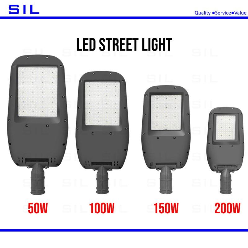 50W-200W IP67 Waterproof Outdoor LED Street Light for Parking Lot Area Lighting with 3-5 Years Warranty 50W LED Street Light