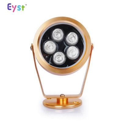 LED Spotlight with High Lumen Flood Light Gold Shell Color Spot Light