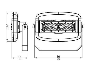 Fujing High Efficiency Modules Waterproof TUV 50W LED Floodlight for Outdoors Lighting