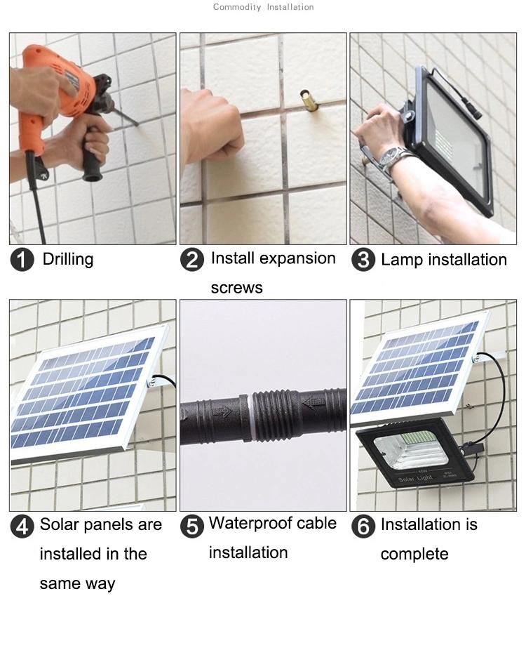 LED Outdoor Waterproof Lighting Solar Flood Light Garden Light