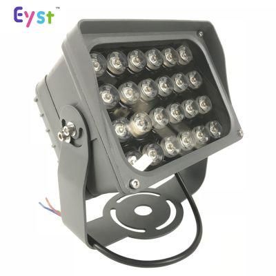Professional Outdoor LED Lighting Products High Light DMX512 Control RGB Color IP65 24W LED Flood Lights