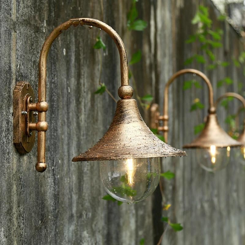 Rustic Waterproof Garden Outdoor Wall Lamp Large Speaker Wall Lamp (WH-HR-58)