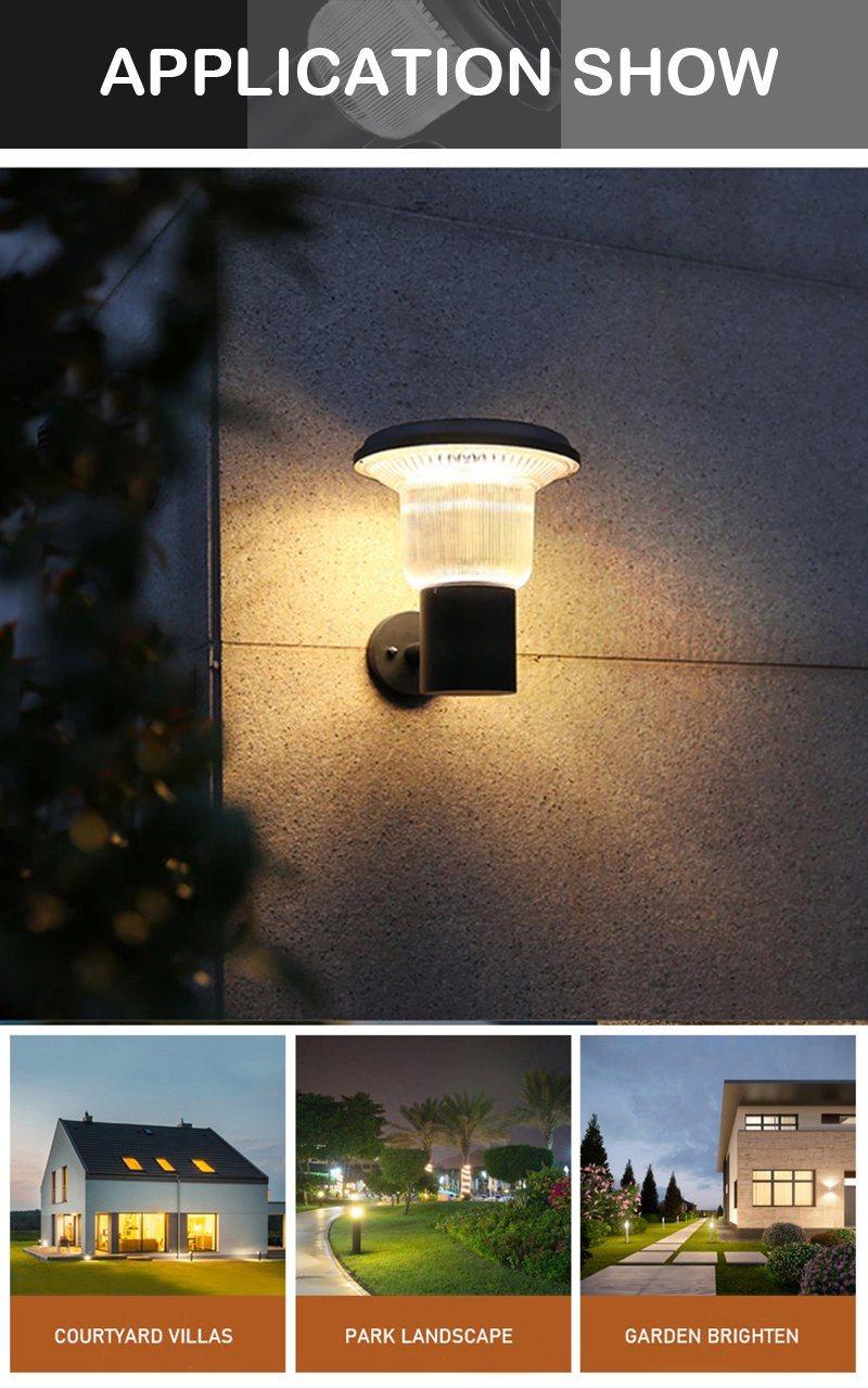 Wholesale Outdoor IP65 Waterproof 3000K 6000K Solar Wall Light with CE RoHS